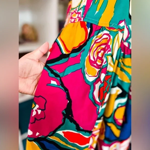 RARE Floral Vintage Dress - Pierre Cardin - Picture 7 of 9